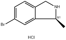 (S)-6-Bromo-1-methyl-2,3-dihydro-1H-isoindole hydrochloride Structure
