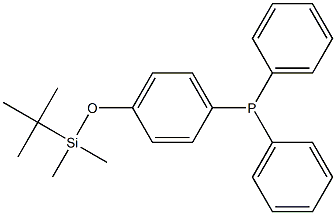 [4-(tert-Butyl-dimethyl-silanyloxy)-phenyl]-diphenyl-phosphane 구조식 이미지