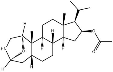 2,5-Epoxycyclopenta[5,6]naphth[1,2-d]azepin-9-ol, octadecahydro-5a,7a-dimethyl-8-(1-methylethyl)-, acetate (ester), (2S,5R,5aS,5bS,7aS,8R,9S,10aS,10bS,12aR)- (9CI) Structure