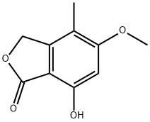 1(3H)-Isobenzofuranone, 7-hydroxy-5-methoxy-4-methyl- Structure