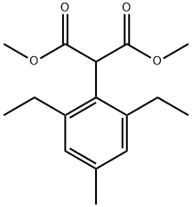(2,6-diethyl-4-methylphenyl)malonic acid dimethyl ester Structure