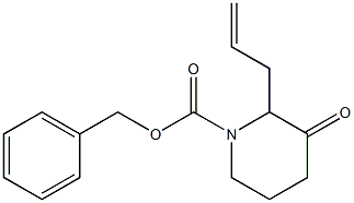 Benzyl 2-allyl-3-oxo-1-piperidinecarboxylate Structure