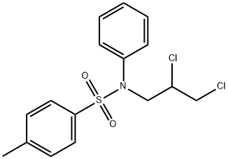 Benzenesulfonamide, N-(2,3-dichloropropyl)-4-methyl-N-phenyl- Structure