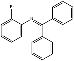 Benzenamine, 2-bromo-N-(diphenylmethylene)- Structure