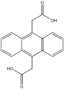 2-[10-(carboxymethyl)anthracen-9-yl]acetic acid Structure