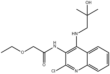 N-{2-chloro-4-[(2-hydroxy-2-methylpropyl)amino]quinolin-3-yl}-2-ethoxyacetamide 구조식 이미지