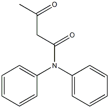 3-oxo-N,N-diphenylbutanamide Structure