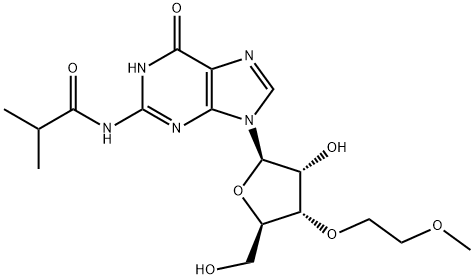 N2-iso-Butyroyl-3'-O-(methoxyethyl)guanosine 구조식 이미지