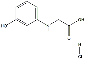 R-3-hydroxyphenylglycine hydrochloride 구조식 이미지