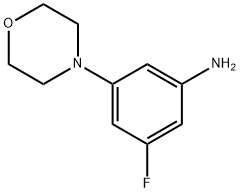 3-fluoro-5-(morpholin-4-yl)aniline 구조식 이미지