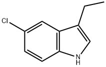 1H-Indole, 5-chloro-3-ethyl- 구조식 이미지