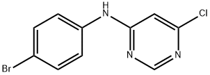 4-Pyrimidinamine, N-(4-bromophenyl)-6-chloro- Structure