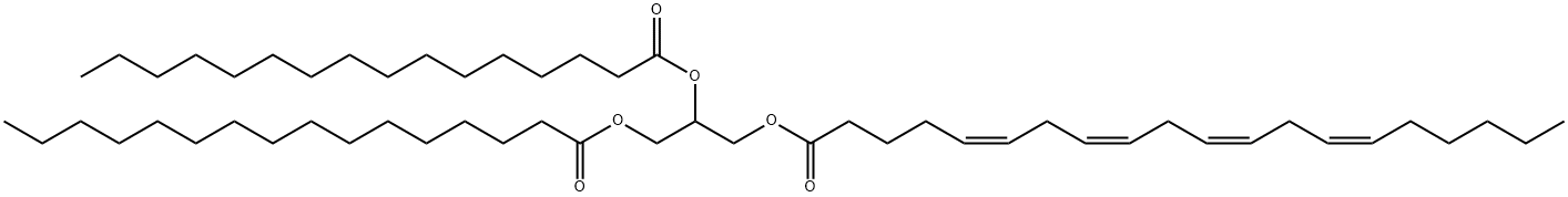 1,2-Dipalmitoyl-3-Arachidonoyl-rac-glycerol 구조식 이미지