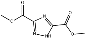 Dimethyl 1H-1,2,4-Triazole-3,5-dicarboxylate 구조식 이미지