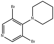 3,5-Dibromo-4-(piperidin-1-yl)pyridine 구조식 이미지