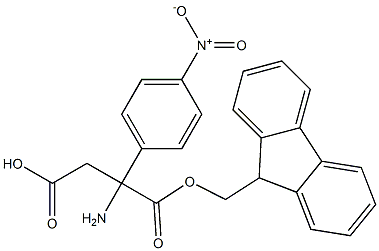 Fmoc-(RS)-3-Amino-3-(4-nitrophenyl)-propionic acid Structure