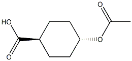 trans-4-(acetyloxy)cyclohexane-1-carboxylic acid Structure