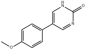 2-Hydroxy-5-(4-methoxylphenyl)pyrimidine Structure