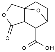 4-oxo-3,10-dioxatricyclo[5.2.1.0~1,5~]decane-6-carboxylic acid 구조식 이미지