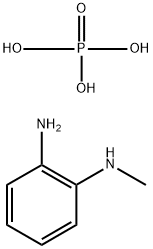 N-methylbenzene-1,2-diammonium hydrogen phosphate Structure