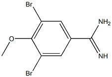 3,5-dibromo-4-methoxybenzamidine Structure