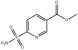 6-Sulfamoyl-nicotinic acid methyl ester 구조식 이미지