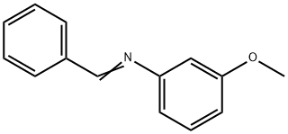 N-Benzylidene-3-methoxyaniline 구조식 이미지