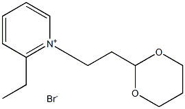 2-ethyl-1-(2-(1,3-dioxanyl)ethyl)-pyridinium bromide Structure