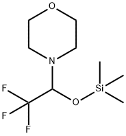 4-[2,2,2-Trifluoro-1-[(trimethylsilyl)oxy]ethyl]morpholine Structure