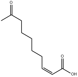 (E)-9-oxo-dec-2-enoic acid Structure