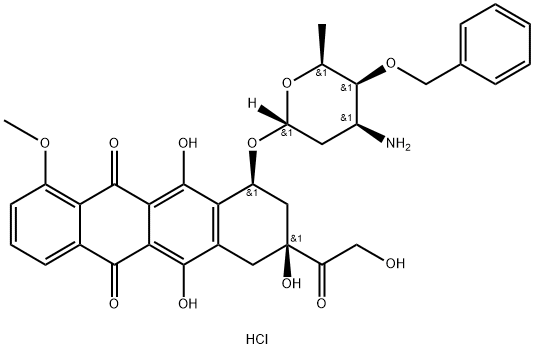 Berubicin hydrochloride Structure