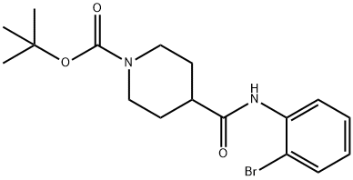 tert-butyl 4-(2-bromophenylcarbamoyl)piperidine-1-carboxylate Structure