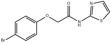 2-(4-bromophenoxy)-N-(1,3-thiazol-2-yl)acetamide Structure