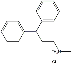 3,3-diphenylpropyl methyl ammonium chloride Structure