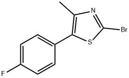 2-Bromo-5-(4-fluorophenyl)-4-methylthiazole Structure