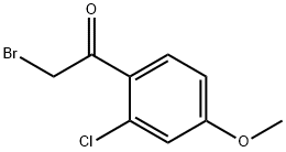 2-Bromo-1-(2-chloro-4-methoxyphenyl)ethanone
 Structure