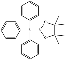 1,3,2-Dioxaborolane, 4,4,5,5-tetramethyl-2-(triphenylsilyl)- 구조식 이미지