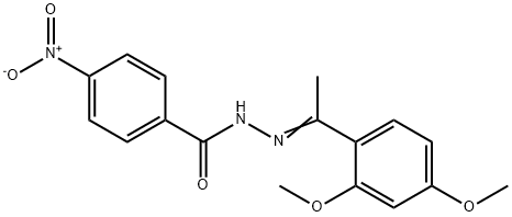 N'-[1-(2,4-dimethoxyphenyl)ethylidene]-4-nitrobenzohydrazide Structure