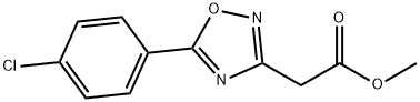 ethyl 2-(5-(4-chlorophenyl)-1,2,4-oxadiazol-3-yl)acetate 구조식 이미지