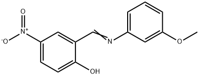 2-{[(3-methoxyphenyl)imino]methyl}-4-nitrophenol 구조식 이미지