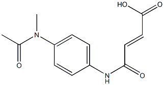 (E)-4-{4-[acetyl(methyl)amino]anilino}-4-oxo-2-butenoic acid 구조식 이미지