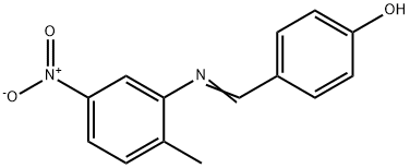 4-{[(2-methyl-5-nitrophenyl)imino]methyl}phenol 구조식 이미지