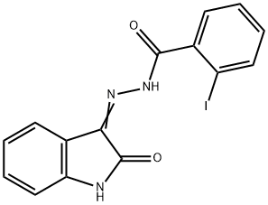 2-iodo-N'-(2-oxo-1,2-dihydro-3H-indol-3-ylidene)benzohydrazide Structure