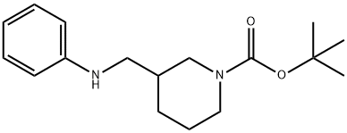 tert-butyl 3-[(phenylamino)methyl]piperidine-1-carboxylate Structure