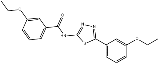 3-ethoxy-N-[5-(3-ethoxyphenyl)-1,3,4-thiadiazol-2-yl]benzamide Structure