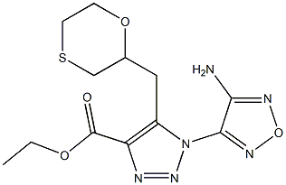 ethyl 1-(4-amino-1,2,5-oxadiazol-3-yl)-5-(4-thiomorpholinylmethyl)-1H-1,2,3-triazole-4-carboxylate Structure