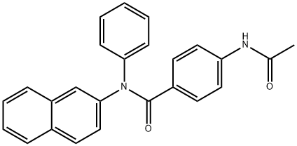 4-(acetylamino)-N-(2-naphthyl)-N-phenylbenzamide 구조식 이미지