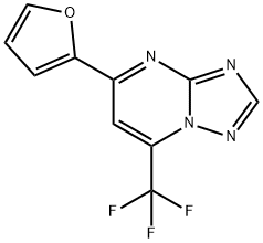 5-(2-furyl)-7-(trifluoromethyl)[1,2,4]triazolo[1,5-a]pyrimidine Structure