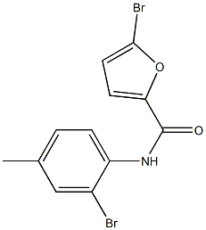 5-bromo-N-(2-bromo-4-methylphenyl)furan-2-carboxamide 구조식 이미지