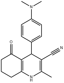 4-[4-(dimethylamino)phenyl]-2-methyl-5-oxo-1,4,5,6,7,8-hexahydroquinoline-3-carbonitrile 구조식 이미지